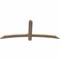 Ekena Millwork Bellingham Smooth Timber Gable Bracket, Douglas Fir, 60"W x 25"H x 1 1/2"D x 3 1/2"F, 10/12 Pitch GBW060X25X0204BEL00SDF - alternate 5